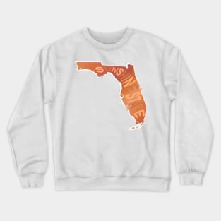 Florida Sunset - Sunshine State Outline Crewneck Sweatshirt